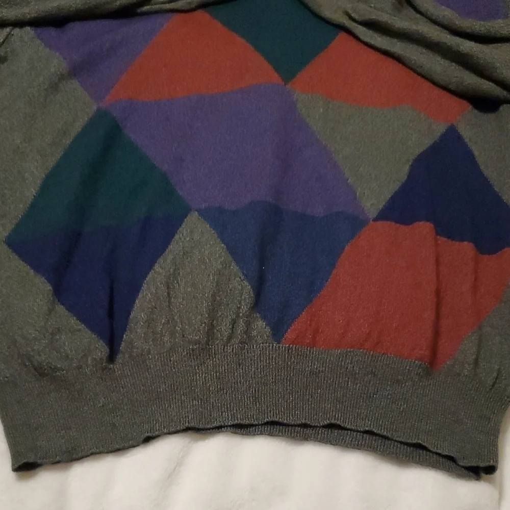 Vintage Dunhill Multicolor Casmere/Silk Crewneck Sweater